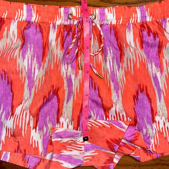 Michael Michael Kors Multicolor Ikat Pattern Summer Beach Shorts Size Large - Picture 12 of 13